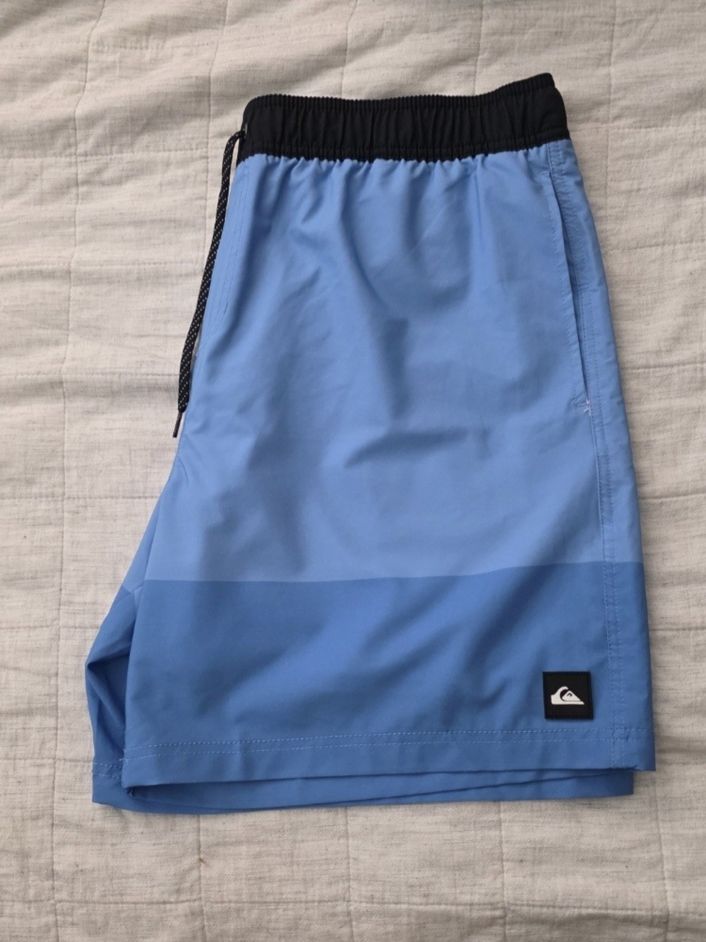 Quiksilver Two-Tone Light Blue Men’s Athletic Swim Shorts